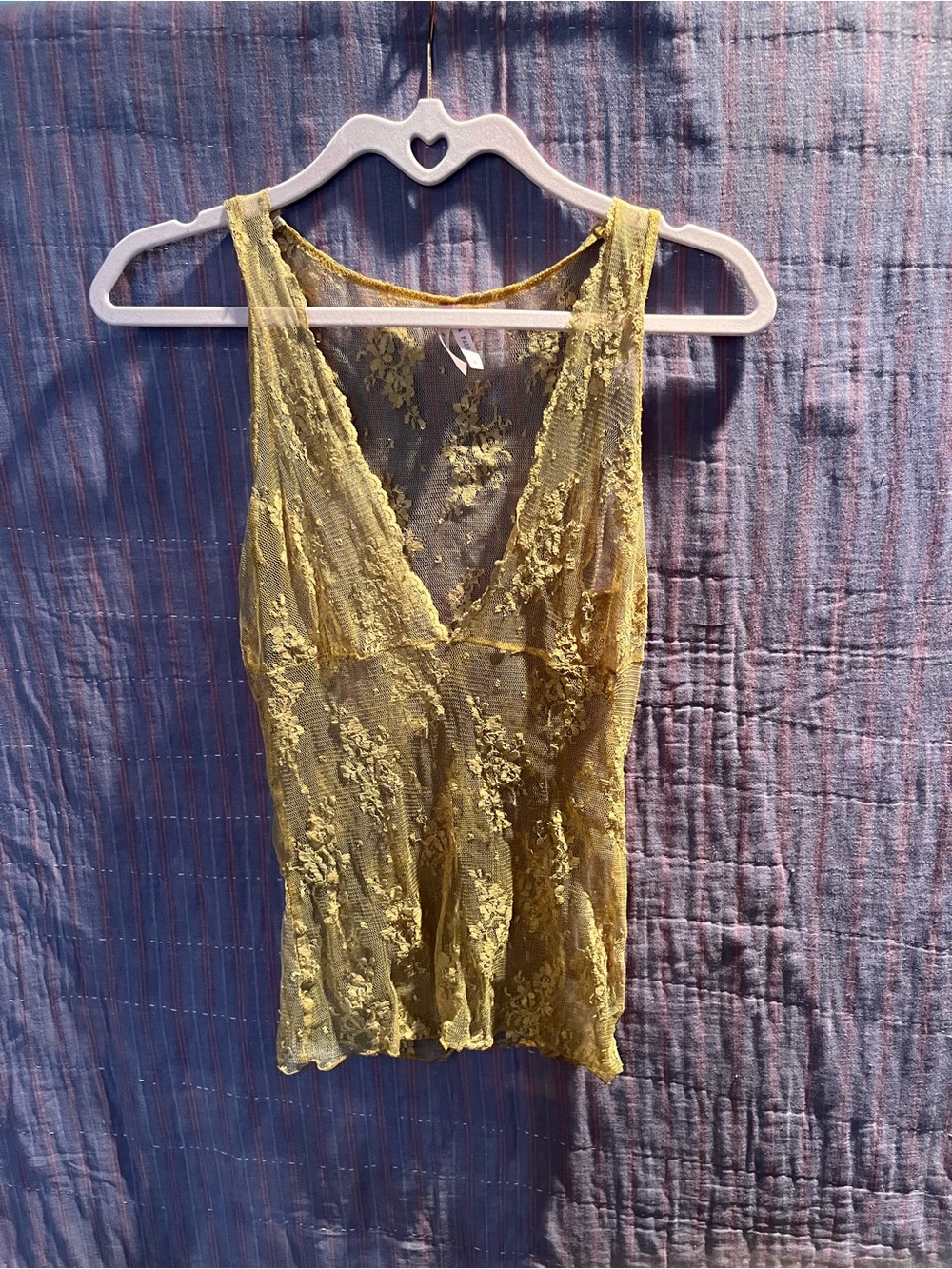 Y2K Urban Outfitters Golden Lace Top from Mid 00’s
